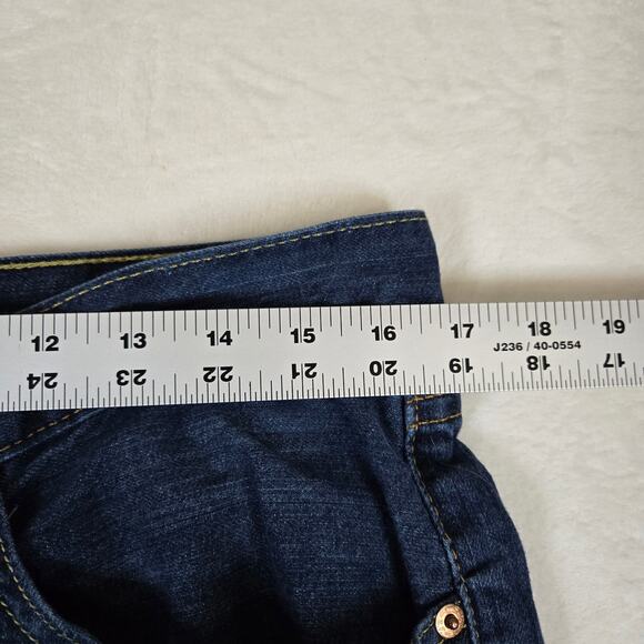 Levi's 505 Jeans Straight Leg Dark Wash denim jeans 34x30 0842 - Picture 6 of 11